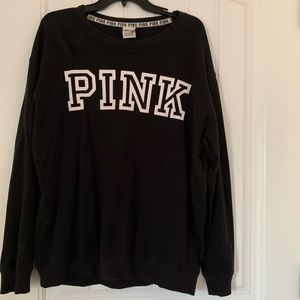 Victors Secret PINK black sweatshirt in womens